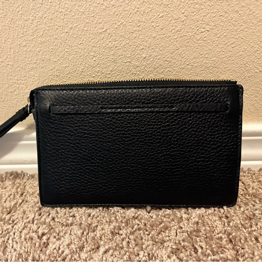 Kate Spade black pebble leather wristlet. Brand new! - Picture 2 of 4